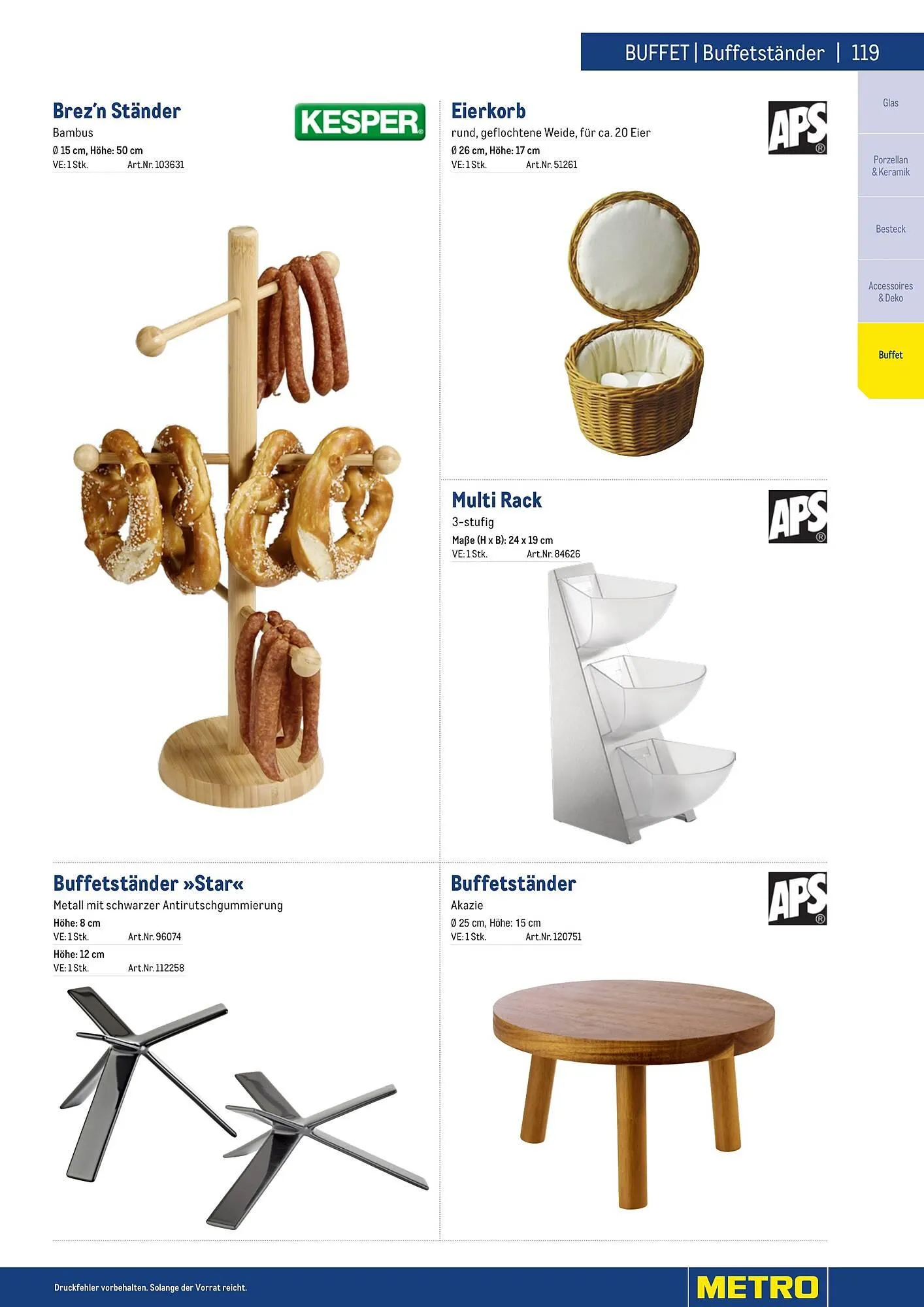 Metro Flugblatt von 25. März bis 31. Dezember 2026 - Flugblätt seite  119