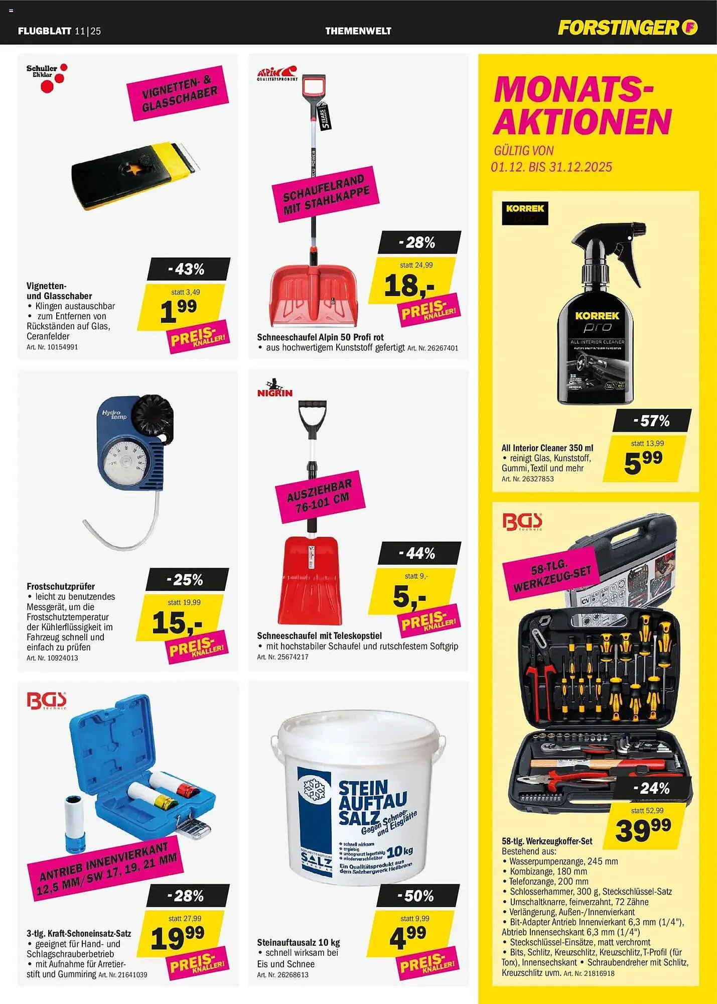 Forstinger Flugblatt von 19. November bis 6. Dezember 2025 - Flugblätt seite 3