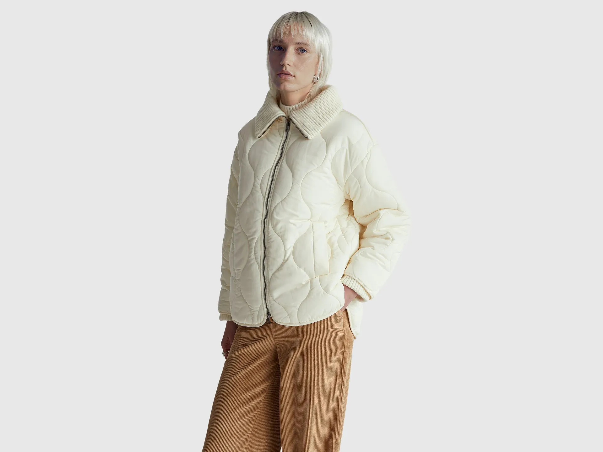 Gesteppte Nylonjacke