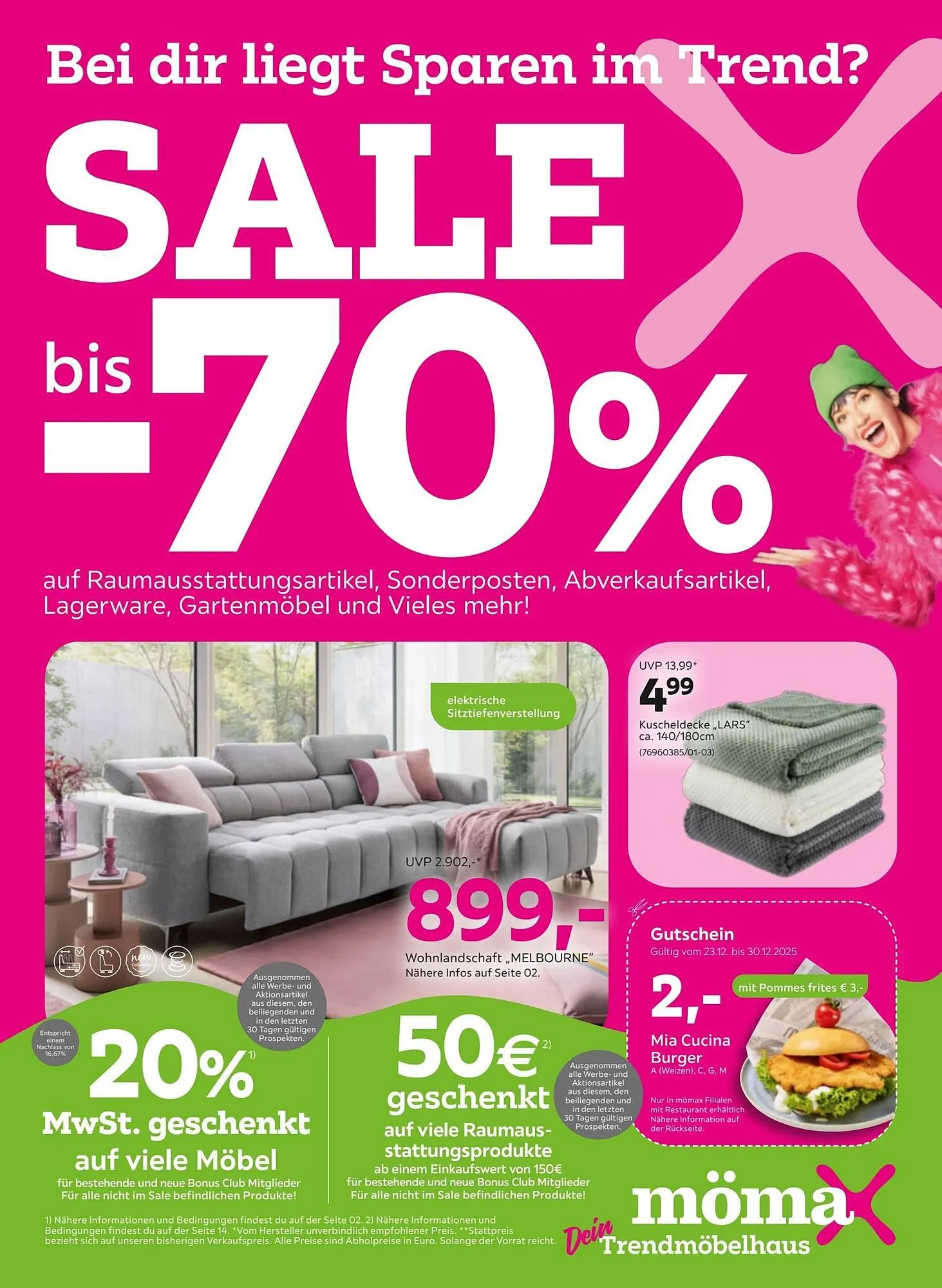 Mömax Flugblatt von 22. Dezember bis 6. Jänner 2026 - Flugblätt seite  1