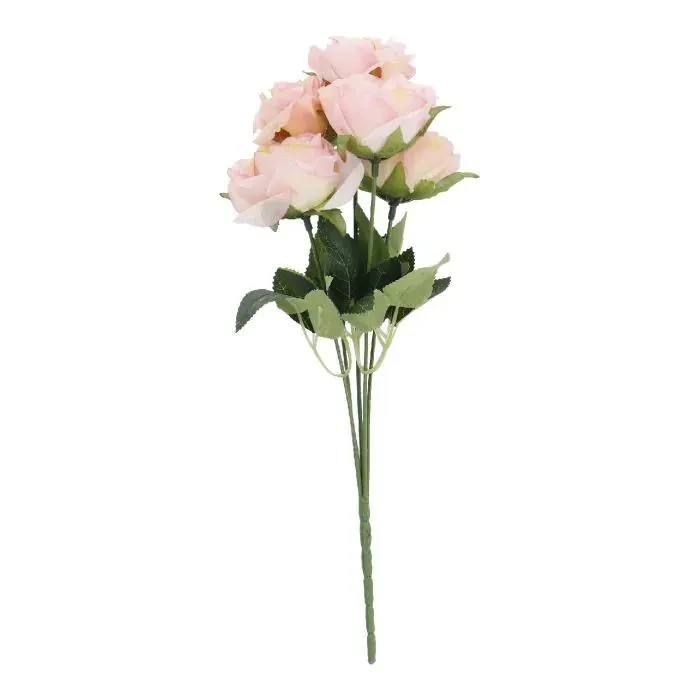 Rosenstrauß Mini, Beetrose/rosa, 28 cm