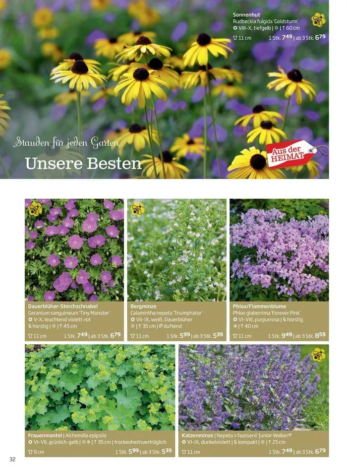 Gartencenter Jahreskatalog 2024 von 20. Mai bis 31. Dezember 2024 - Flugblätt seite  32
