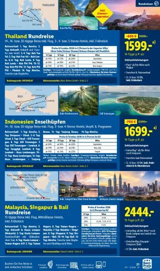 Lidl Reisen von 14. März bis 15. April 2026 - Flugblätt seite 21