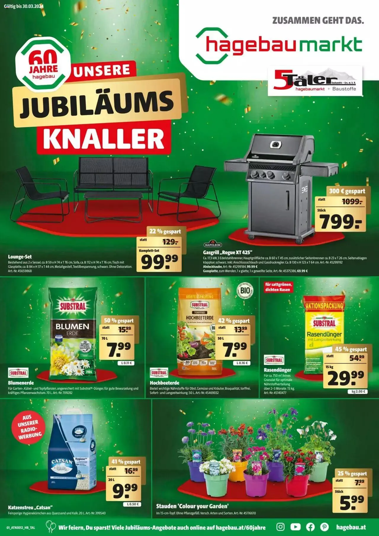 Hagebau Flugblatt von 20. März bis 30. März 2024 - Flugblätt seite  