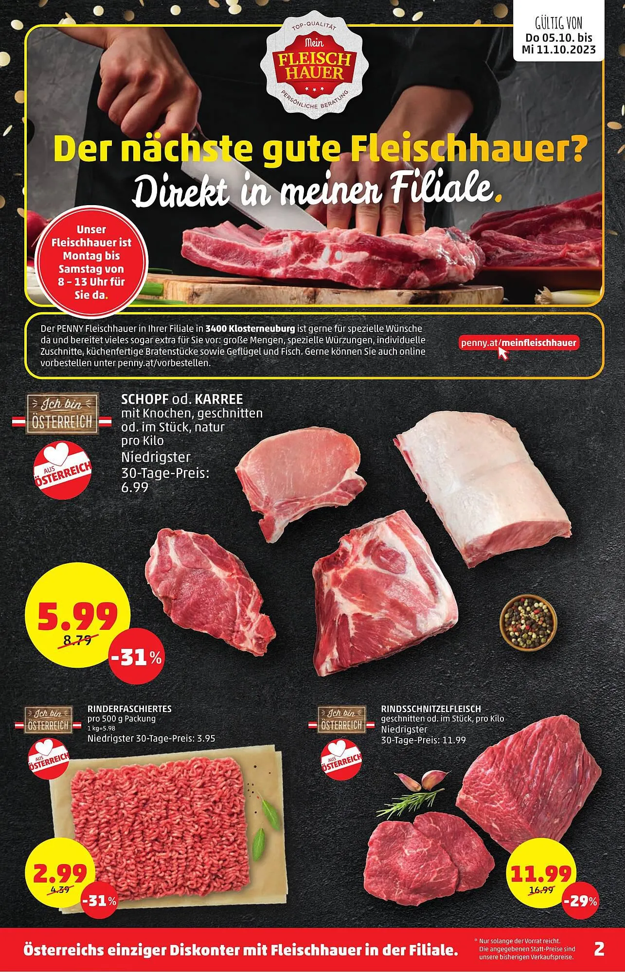 PENNY Flugblatt von 5. Oktober bis 11. Oktober 2023 - Flugblätt seite  2