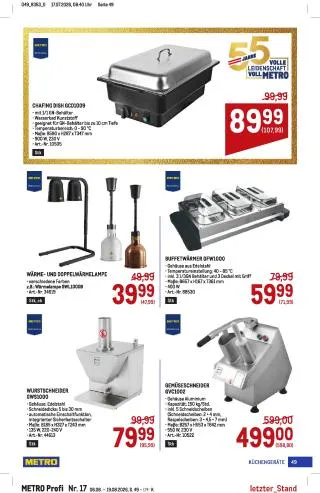 METRO Flugblatt - Profi von 6. August bis 19. August 2026 - Flugblätt seite 49