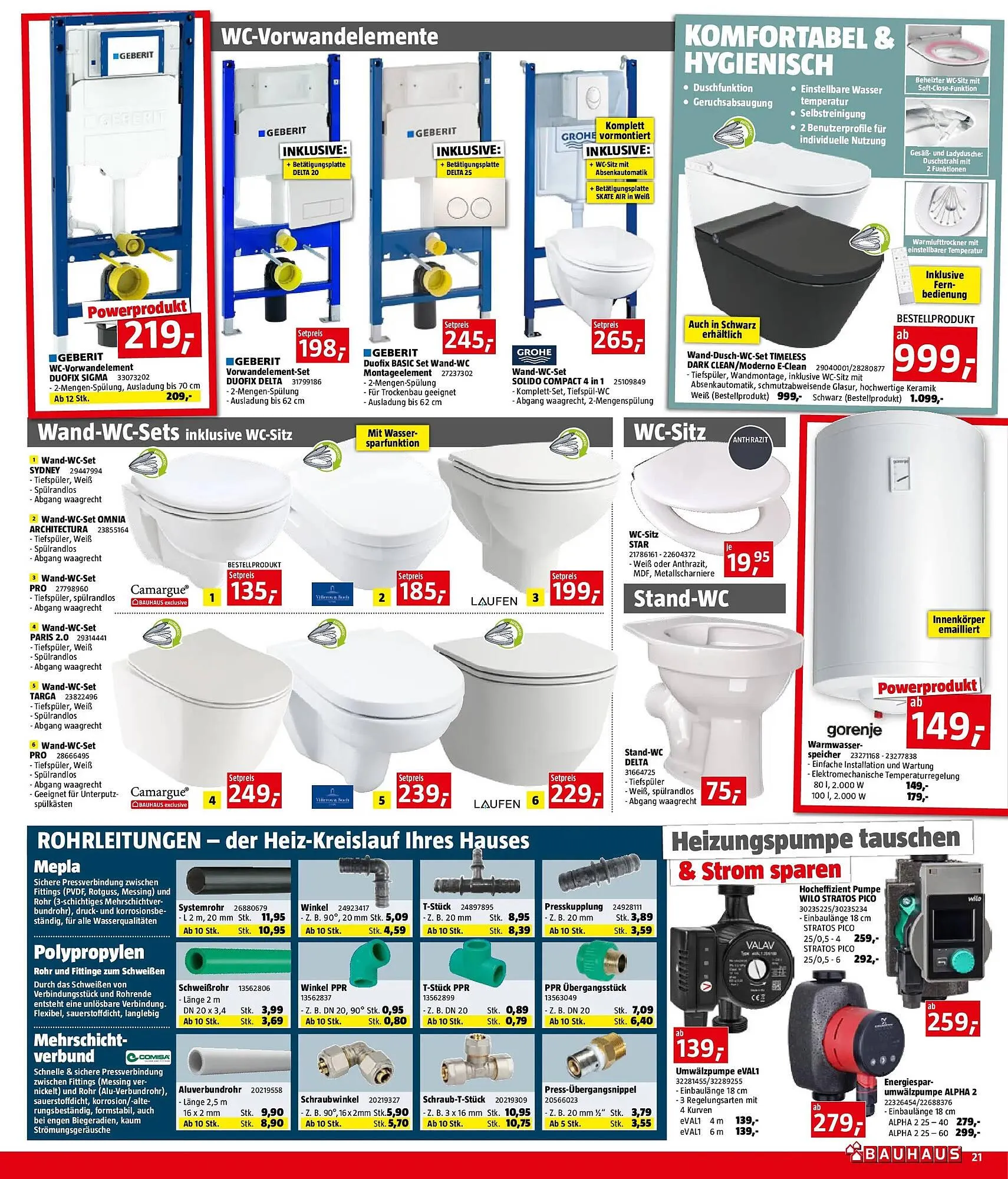 Bauhaus Flugblatt von 3. Dezember bis 31. Dezember 2025 - Flugblätt seite  21