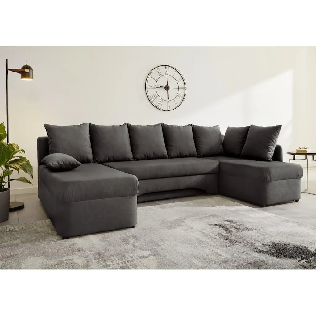 Jockenhöfer Gruppe Wohnlandschaft »Arktis U-Form, B: 260 cm« mit Bettfunktion & Bettkasten, Unser Dauertiefpreis