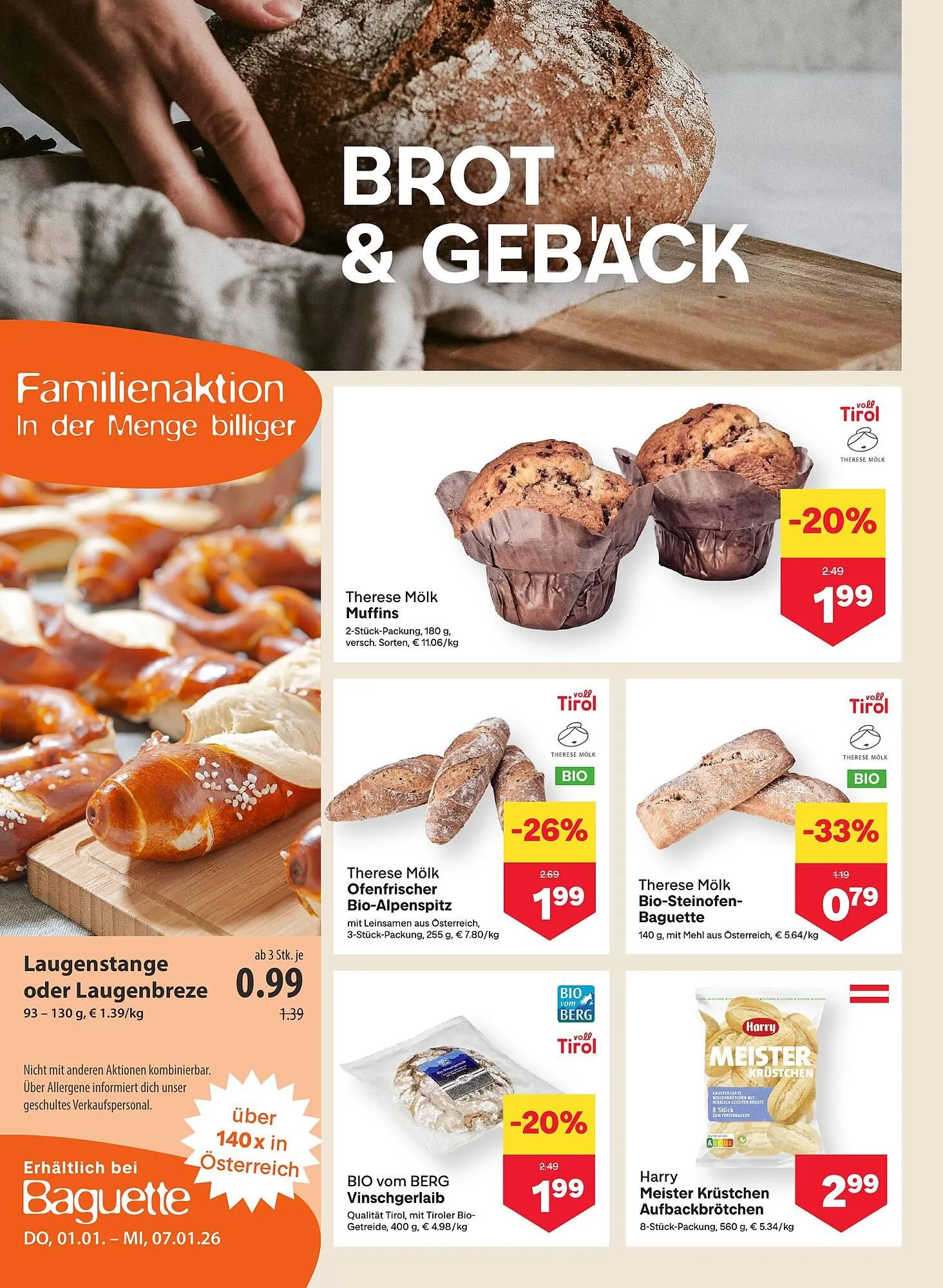 MPreis Flugblatt von 1. Jänner bis 7. Jänner 2026 - Flugblätt seite  4