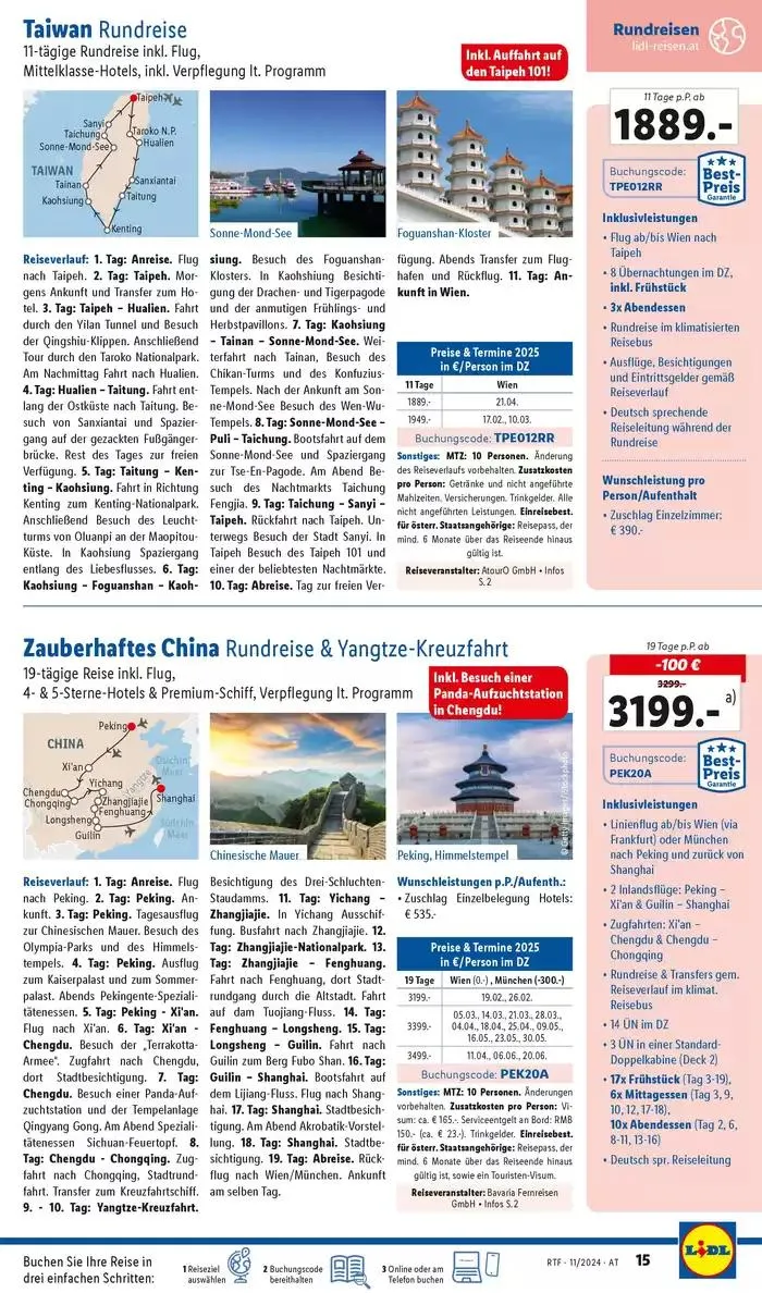 Aktuelle Reiseprospekte Themenprospekt November von 13. November bis 15. Dezember 2024 - Flugblätt seite 15