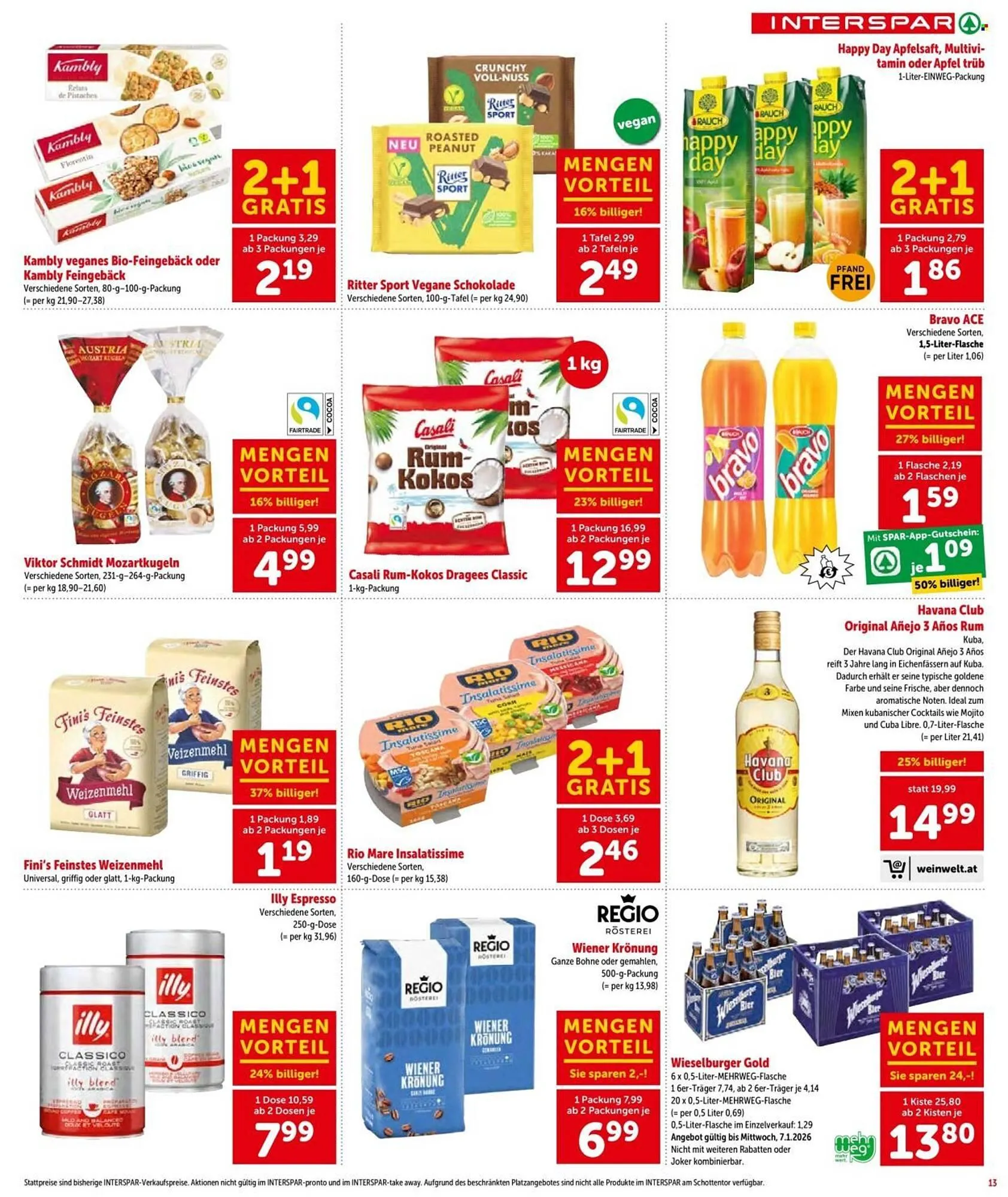 Interspar Flugblatt von 2. Jänner bis 14. Jänner 2026 - Flugblätt seite  13