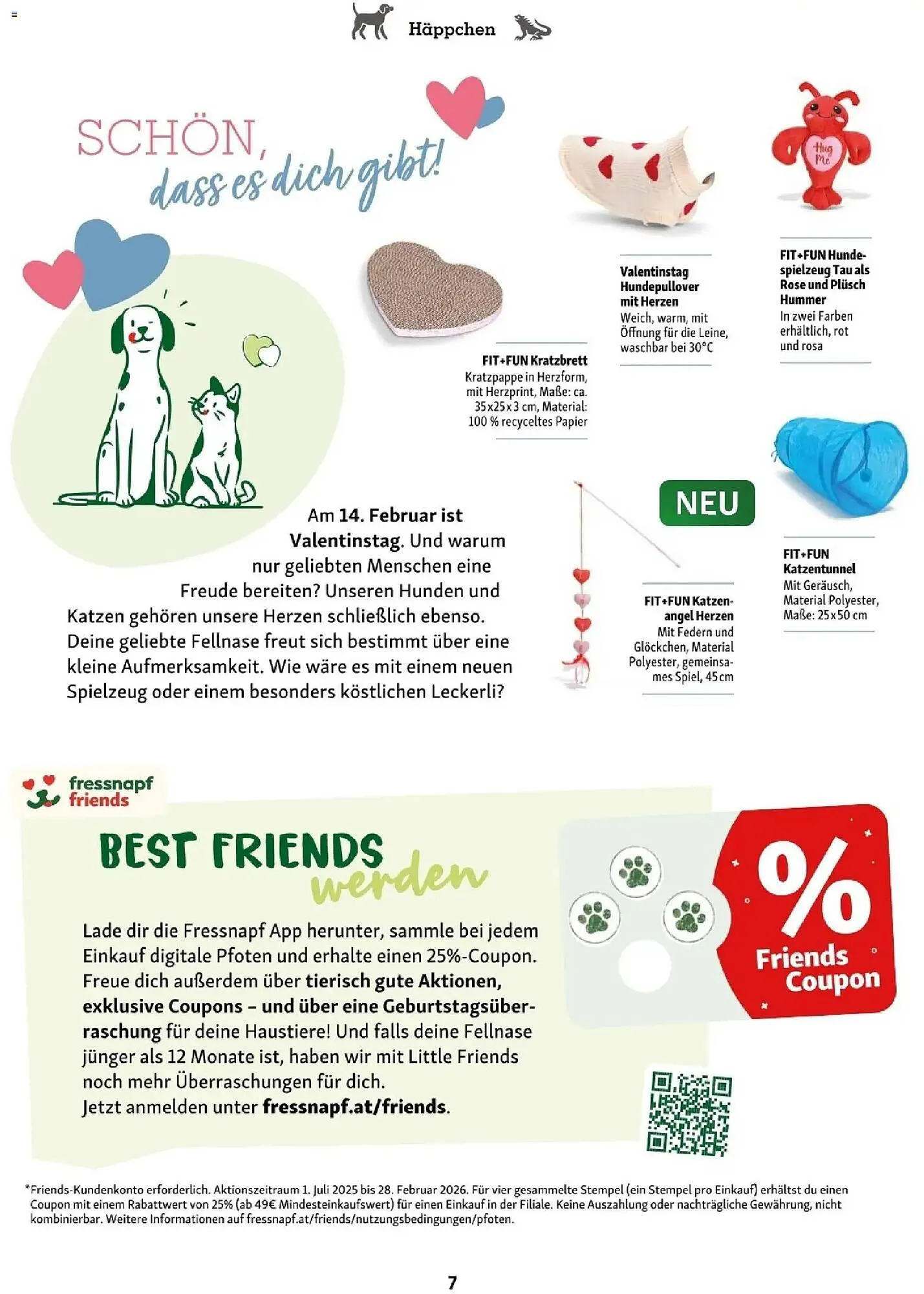 Fressnapf Flugblatt von 1. Jänner bis 28. Februar 2026 - Flugblätt seite  7