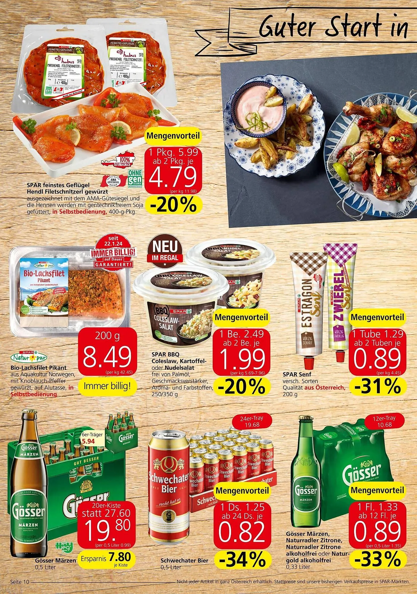 Spar Flugblatt von 17. April bis 30. April 2024 - Flugblätt seite 10