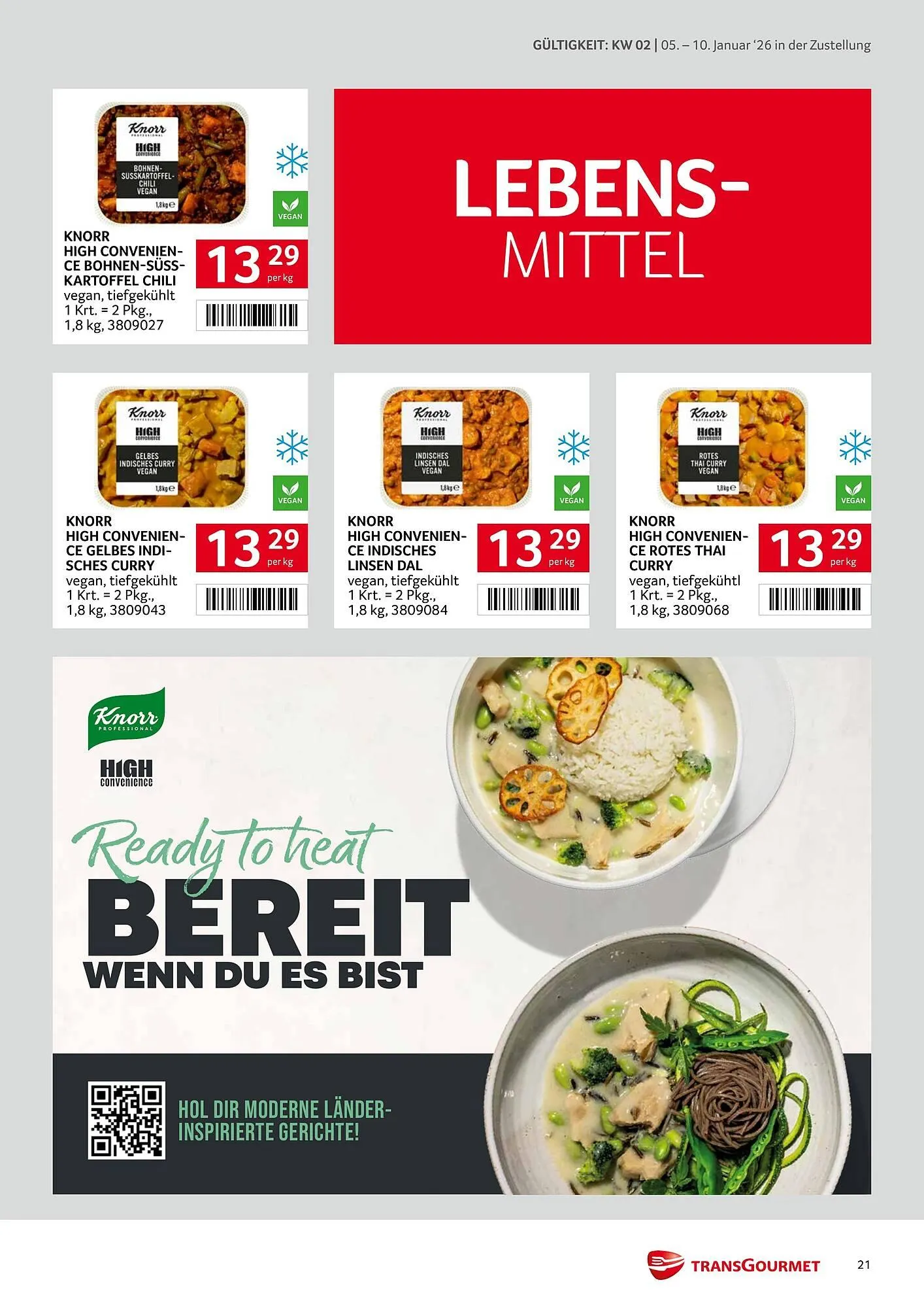 Transgourmet Flugblatt von 5. Jänner bis 10. Jänner 2026 - Flugblätt seite  21