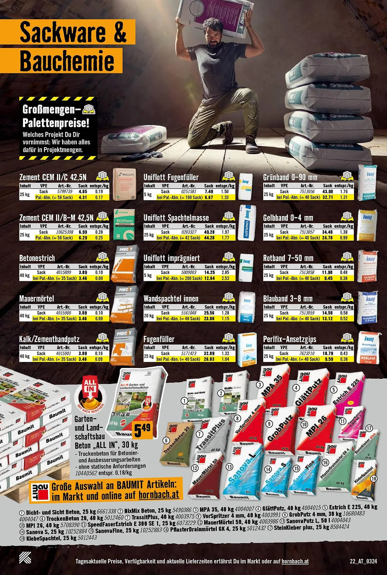 Hornbach Flugblatt von 5. März bis 5. April 2024 - Flugblätt seite 22