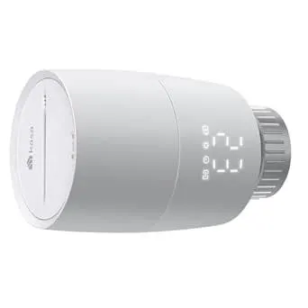 TP-Link smartes Heizkörperthermostat - Erweiterungseinheit, benötigt Kasa Hub, Heizungssteuerung (Kasa App, Zeitpläne, Geofencing, Fensteröffnungserkennung), Matter, Alexa, Apple Home