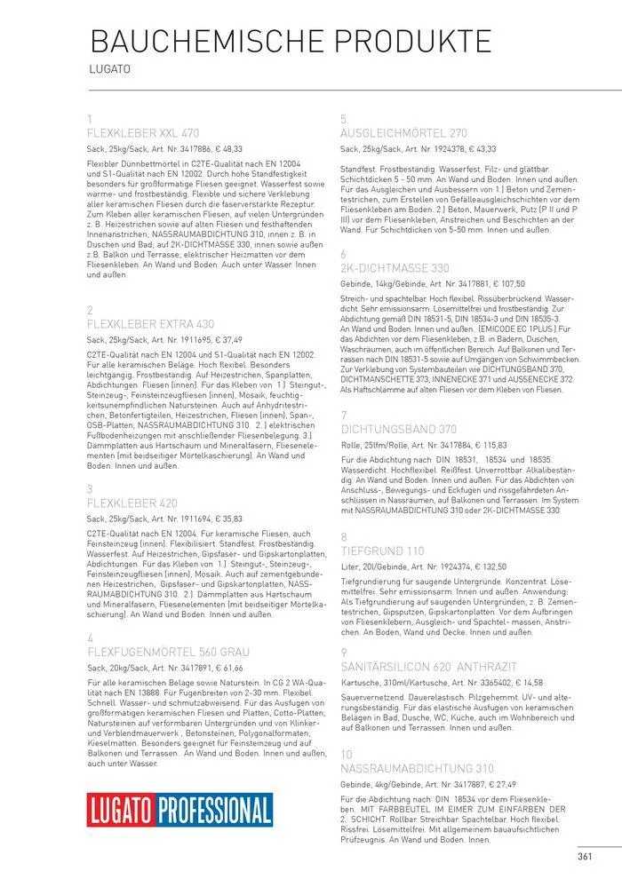 Fliesen 2024 von 5. Juni bis 31. Dezember 2024 - Flugblätt seite 359