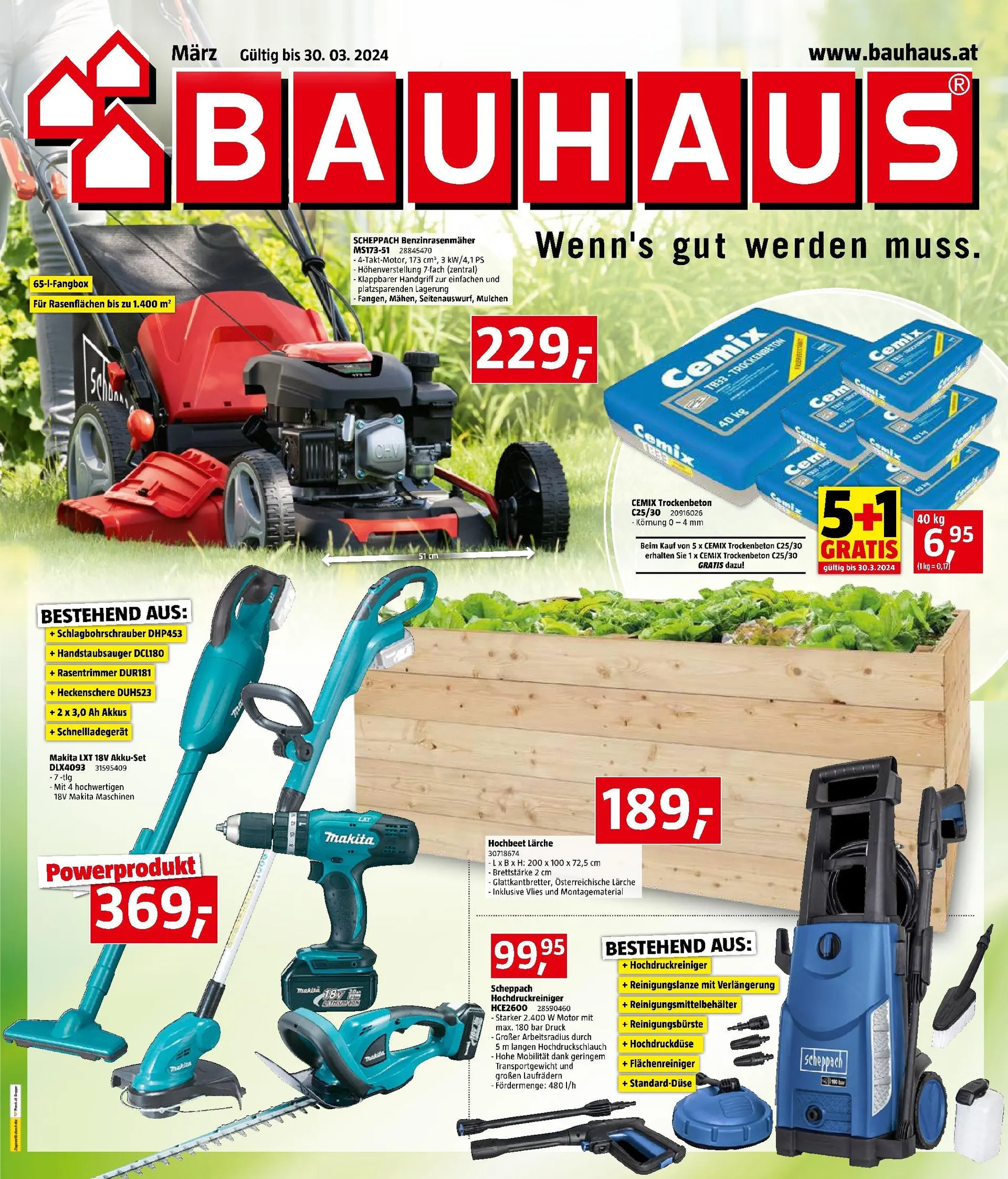 Bauhaus Prospekt aktuell von 28. Februar bis 30. März 2024 - Flugblätt seite