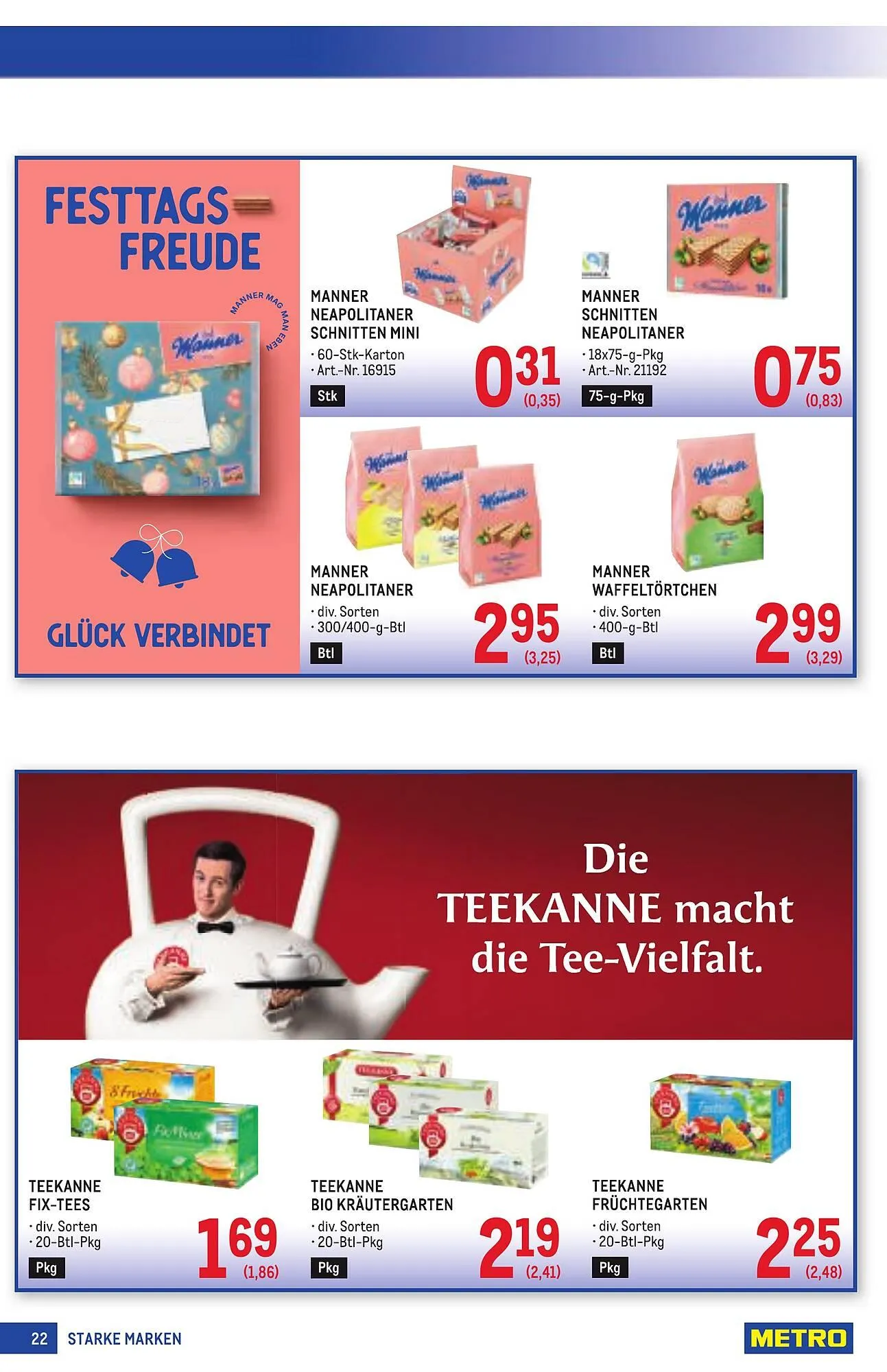 Metro Flugblatt von 11. Dezember bis 7. Jänner 2026 - Flugblätt seite  22