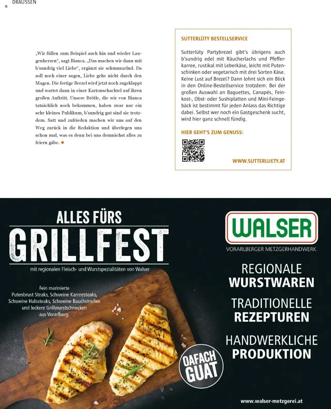 Sutterlüty B’sundrig Magazine von 3. Juli bis 31. Dezember 2024 - Flugblätt seite  36