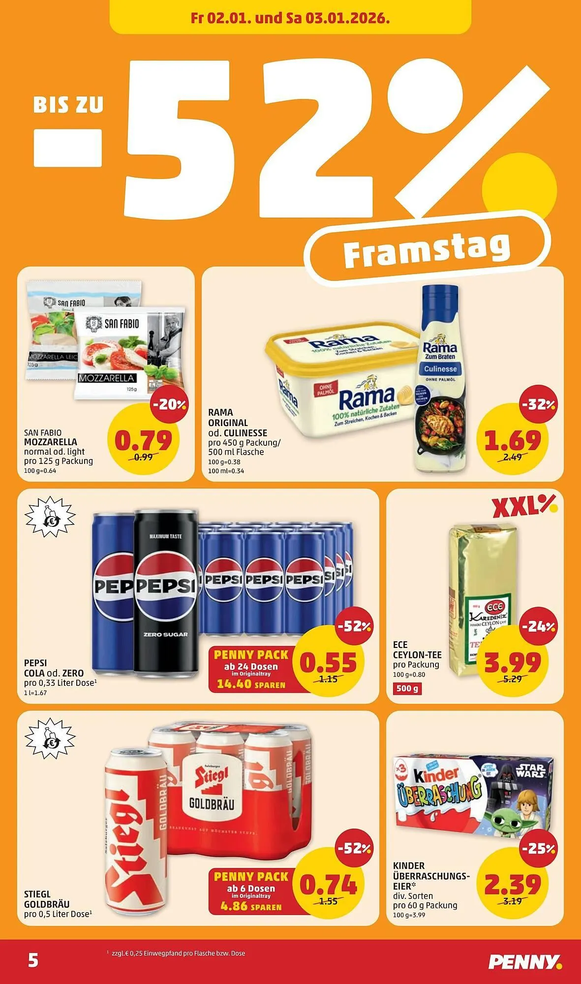 PENNY Flugblatt von 31. Dezember bis 7. Jänner 2026 - Flugblätt seite  5