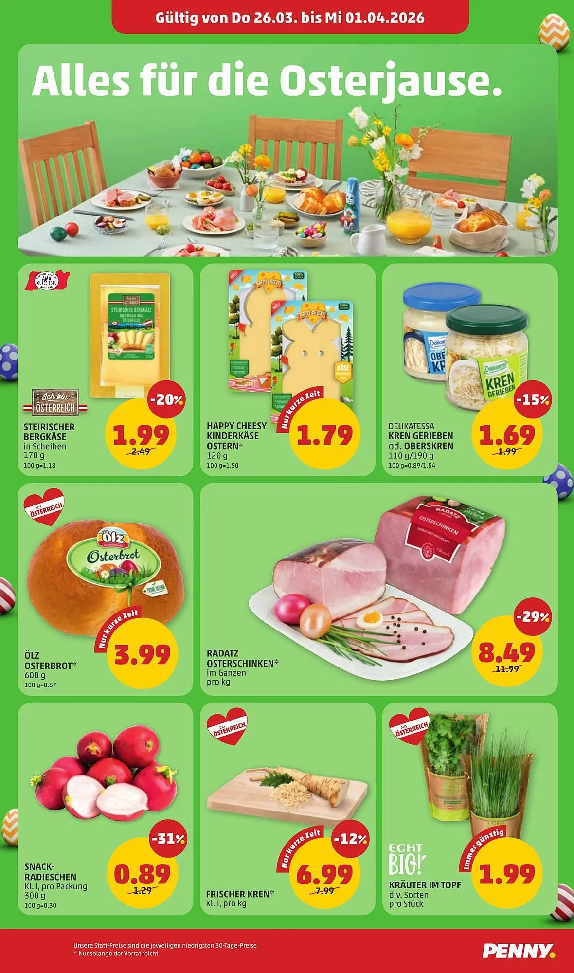 PENNY Flugblatt von 26. März bis 1. April 2026 - Flugblätt seite  2