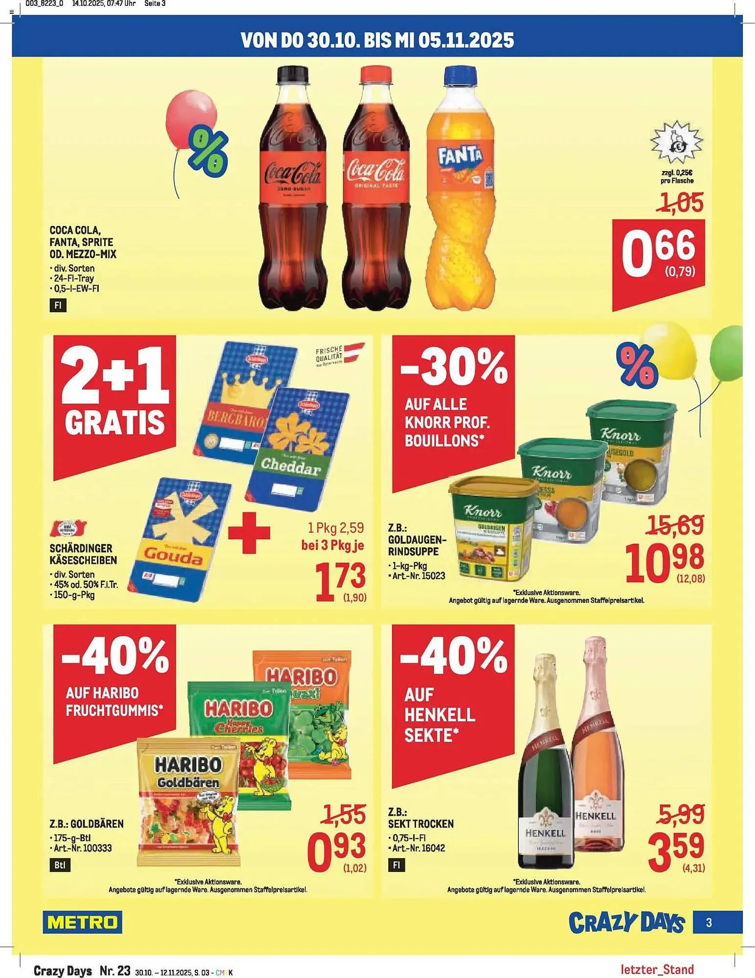 Metro Flugblatt von 30. Oktober bis 12. November 2025 - Flugblätt seite  3