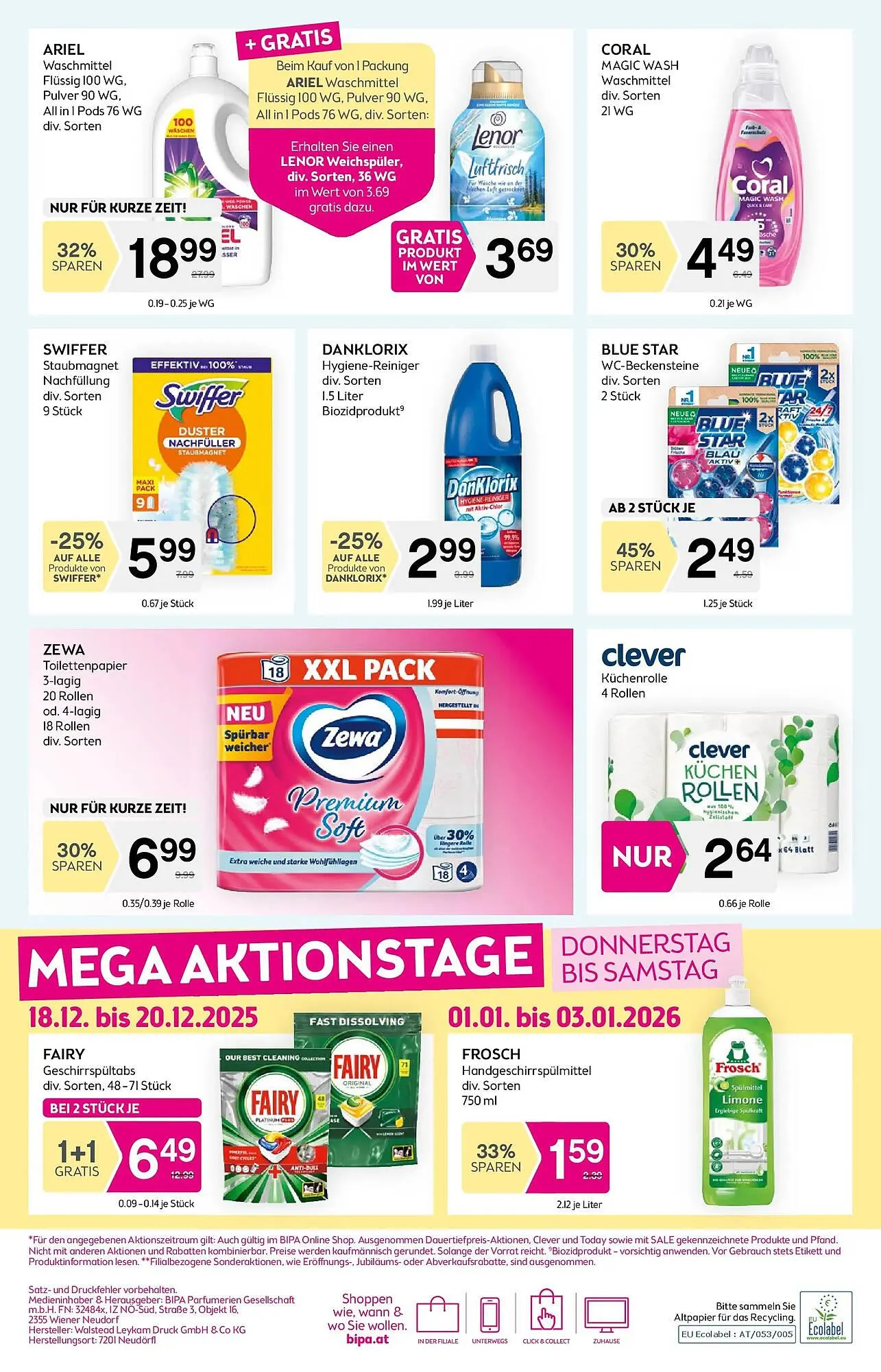 Bipa Flugblatt von 18. Dezember bis 7. Jänner 2026 - Flugblätt seite  12