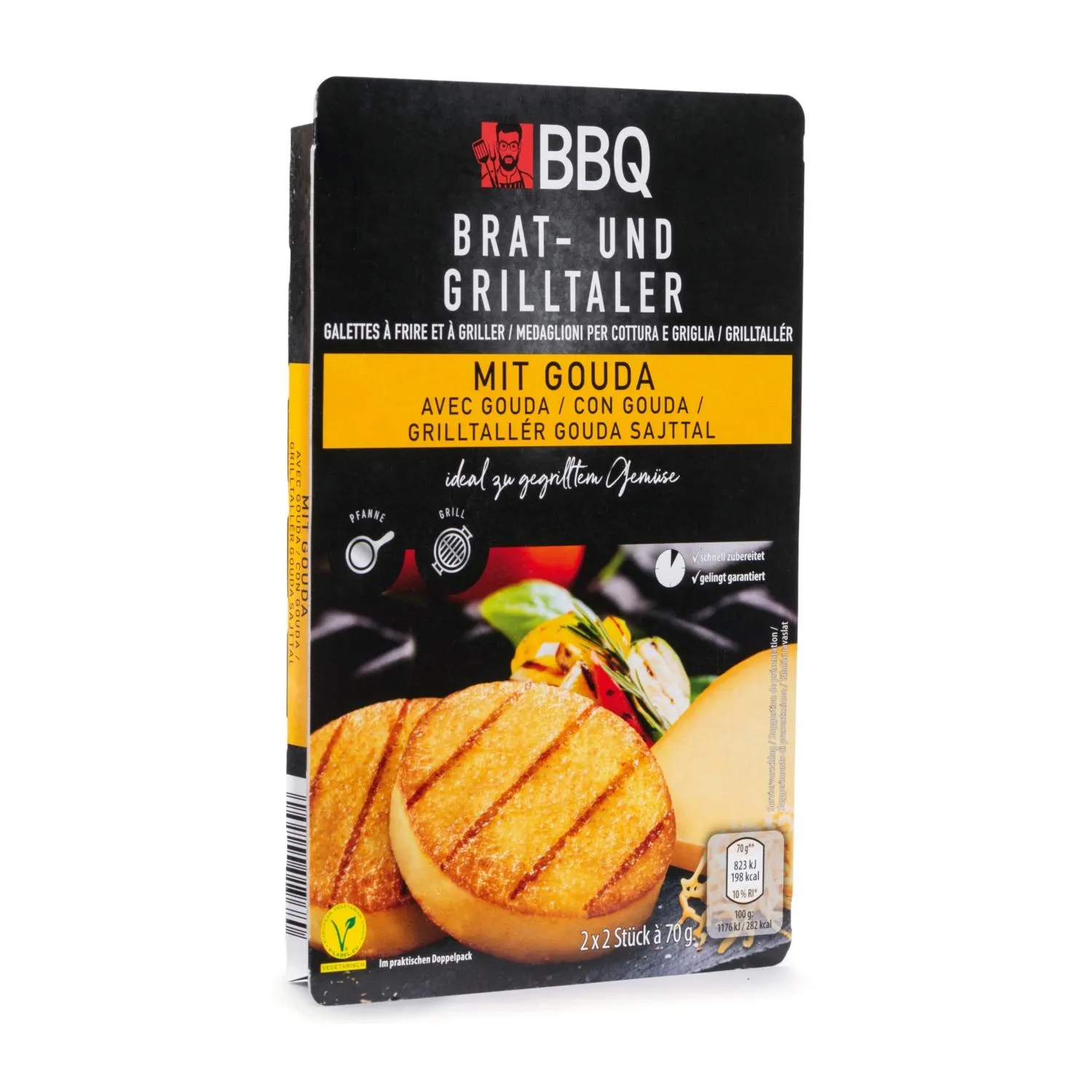 BBQ Brat- und Grillkäsetaler, Gouda