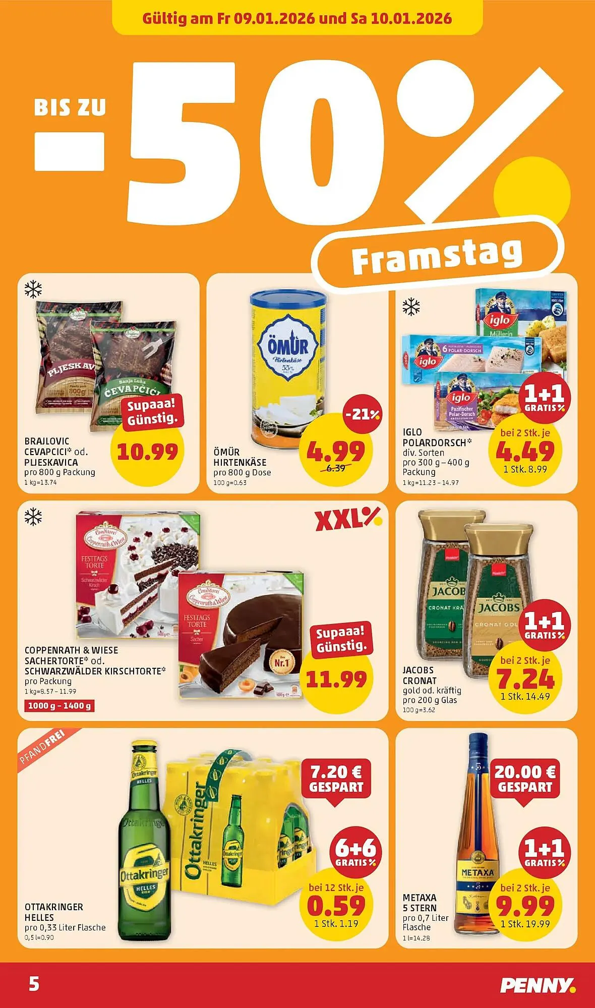 PENNY Flugblatt von 8. Jänner bis 14. Jänner 2026 - Flugblätt seite  5
