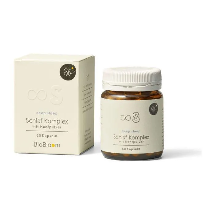 BioBloom Schlaf Komplex mit Hanfpulver - deep sleep 60Kps