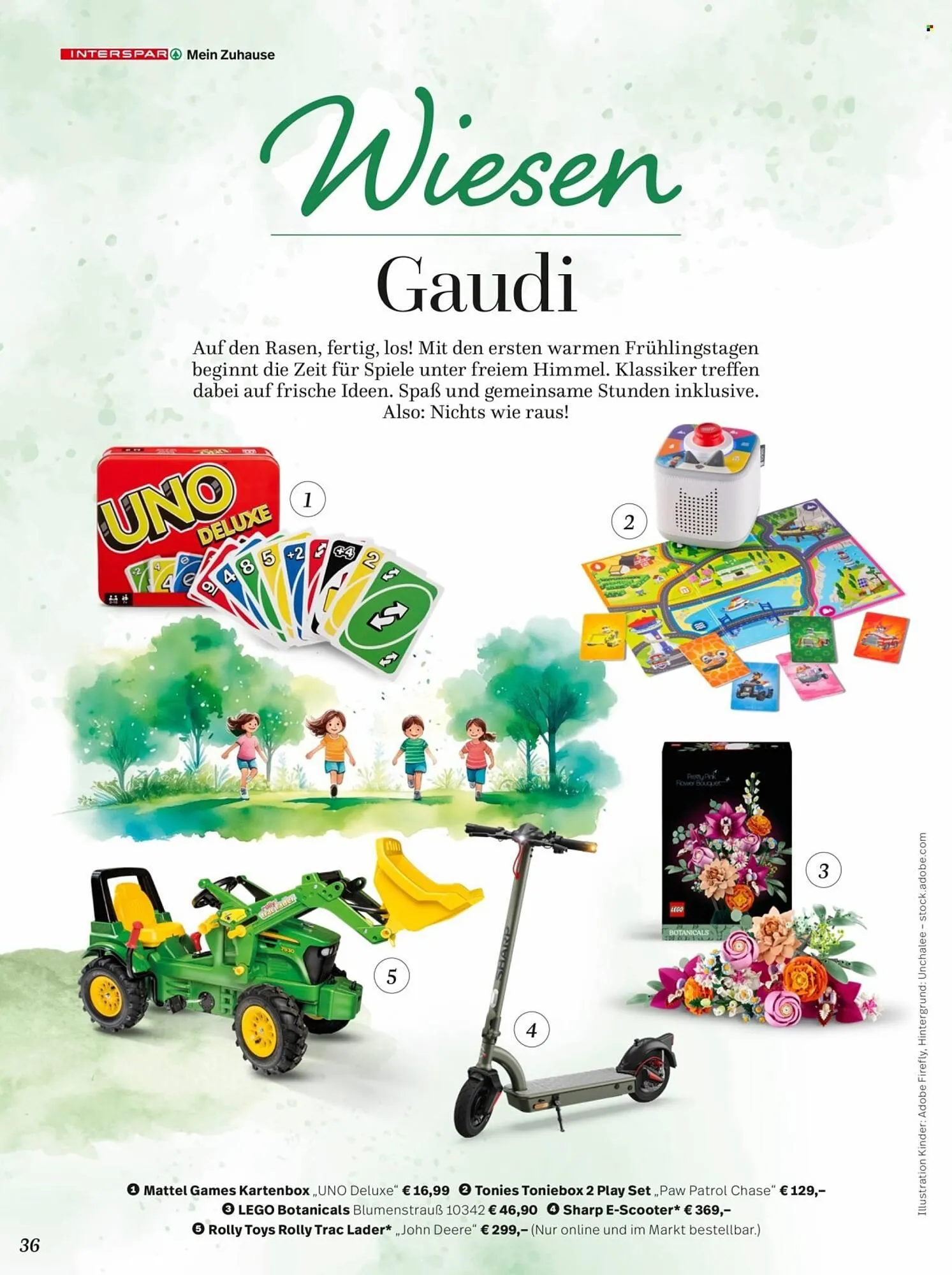 Interspar Flugblatt von 7. April bis 31. Juli 2026 - Flugblätt seite 36