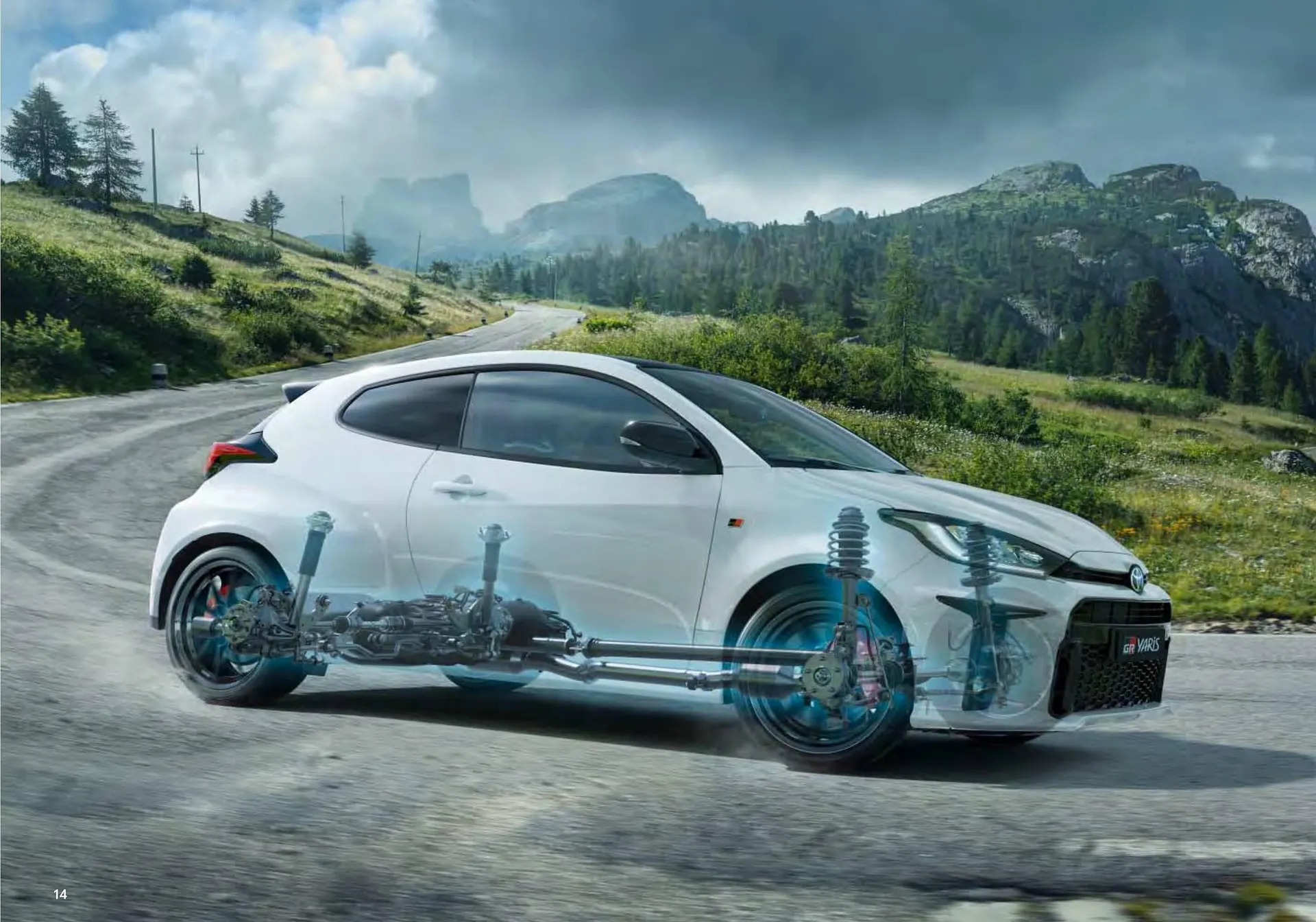 Toyota GR Yaris Flugblatt von 11. Juli bis 10. Jänner 2025 - Flugblätt seite  14