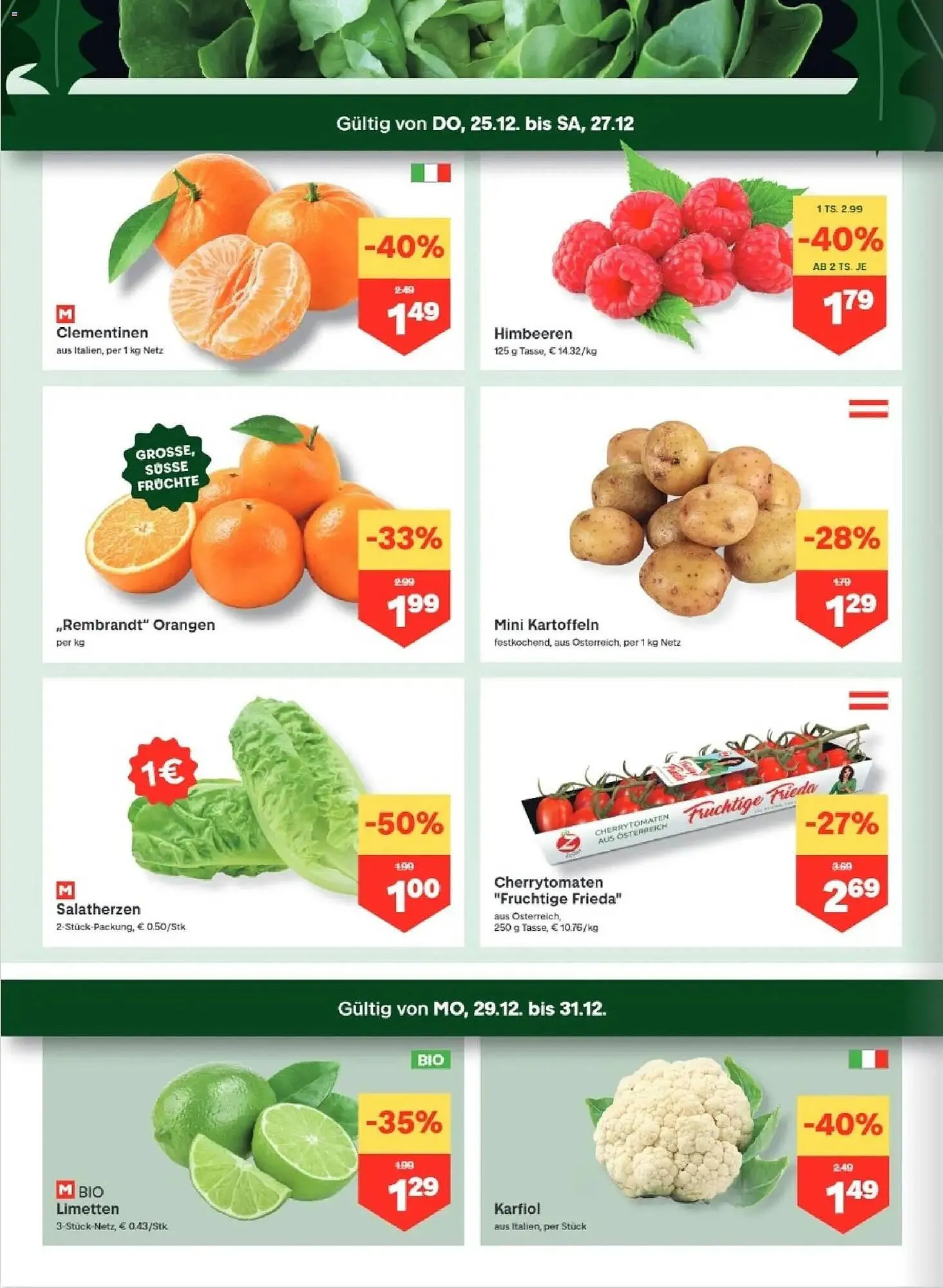 MPreis Flugblatt von 25. Dezember bis 31. Dezember 2025 - Flugblätt seite 2