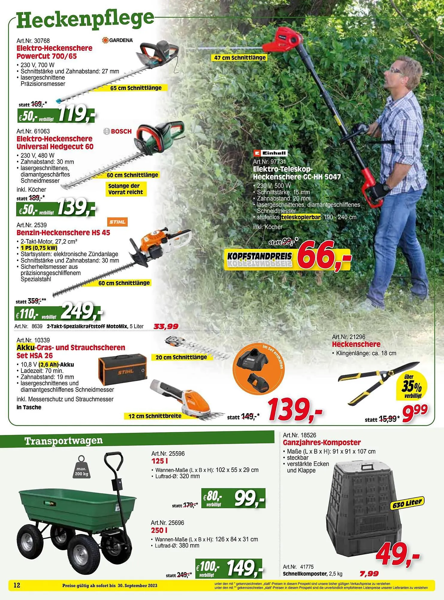 Zgonc Flugblatt von 31. August bis 30. September 2023 - Flugblätt seite 12