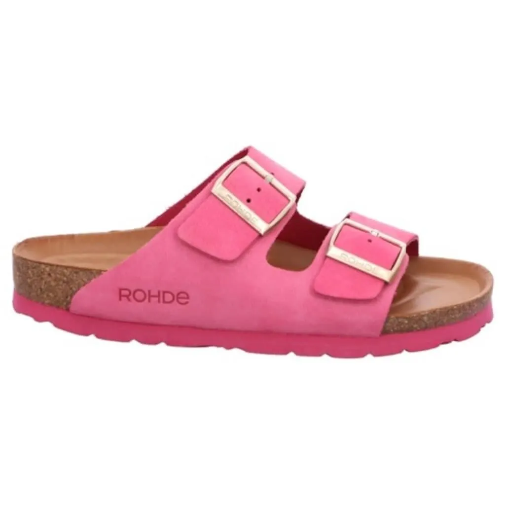 Rohde Pantolette »Alba« , Keilabsatz, Sommerschuh, Hausschuh mit zwei Schnallenverschlüsse