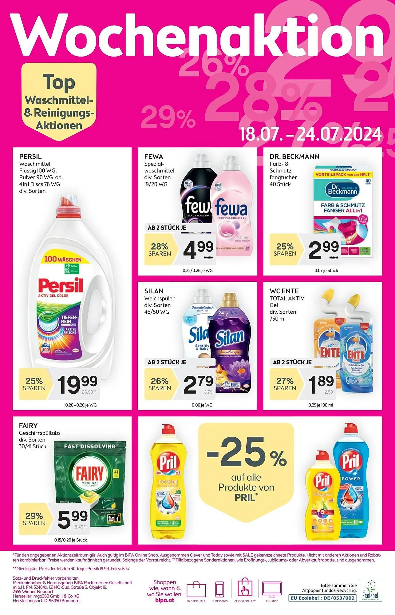 Bipa Flugblatt von 18. Juli bis 31. Juli 2024 - Flugblätt seite  10