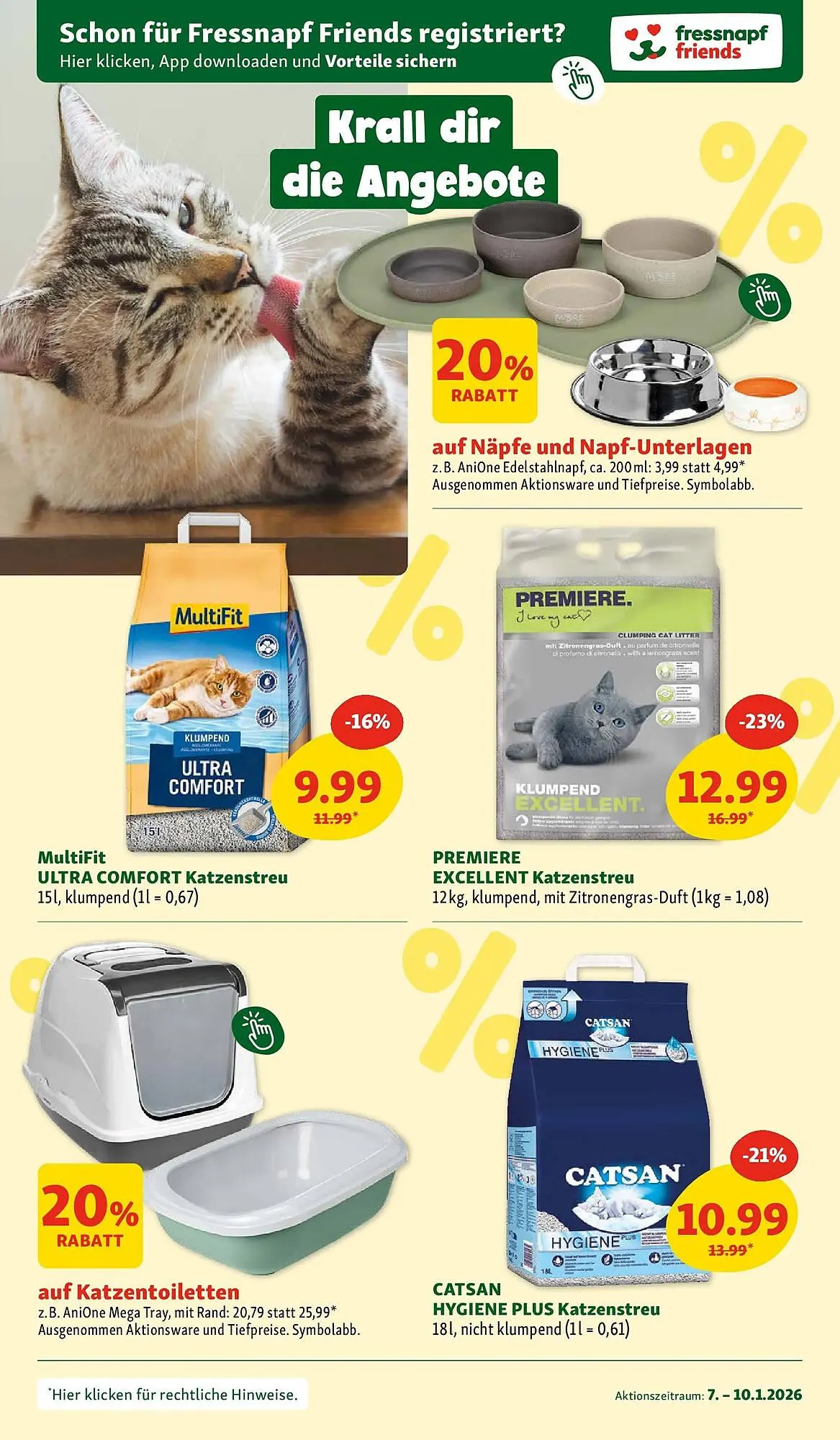 Fressnapf Flugblatt von 7. Jänner bis 10. Jänner 2026 - Flugblätt seite  6