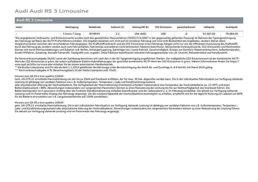 Audi RS 3 Limousine von 27. August bis 27. August 2025 - Flugblätt seite  9