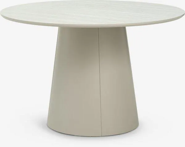 Esstisch KLIPLEV Ø120 Travertin/beige