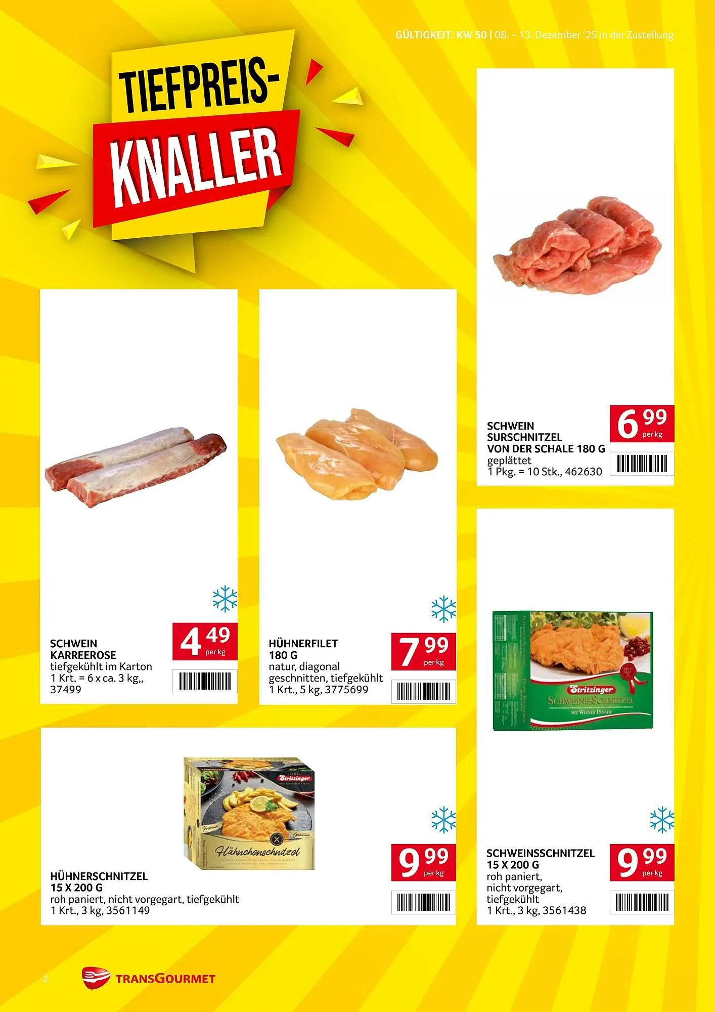 Transgourmet Flugblatt von 8. Dezember bis 13. Dezember 2025 - Flugblätt seite  2