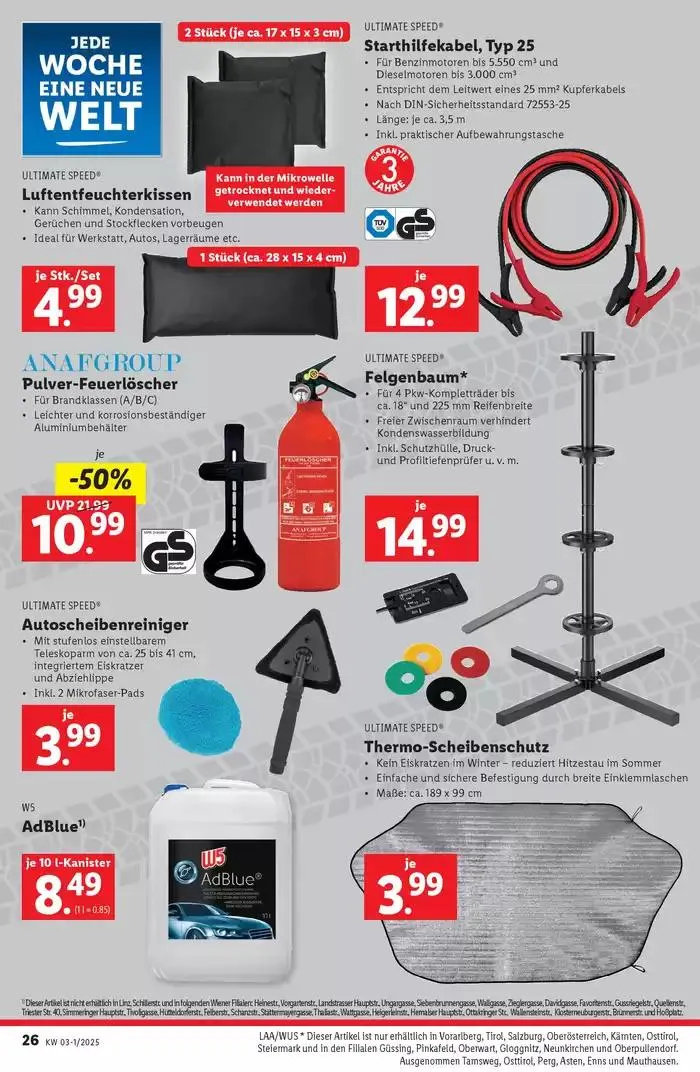 Aktuelle Schnäppchen und Angebote von 9. Jänner bis 15. Jänner 2025 - Flugblätt seite 28