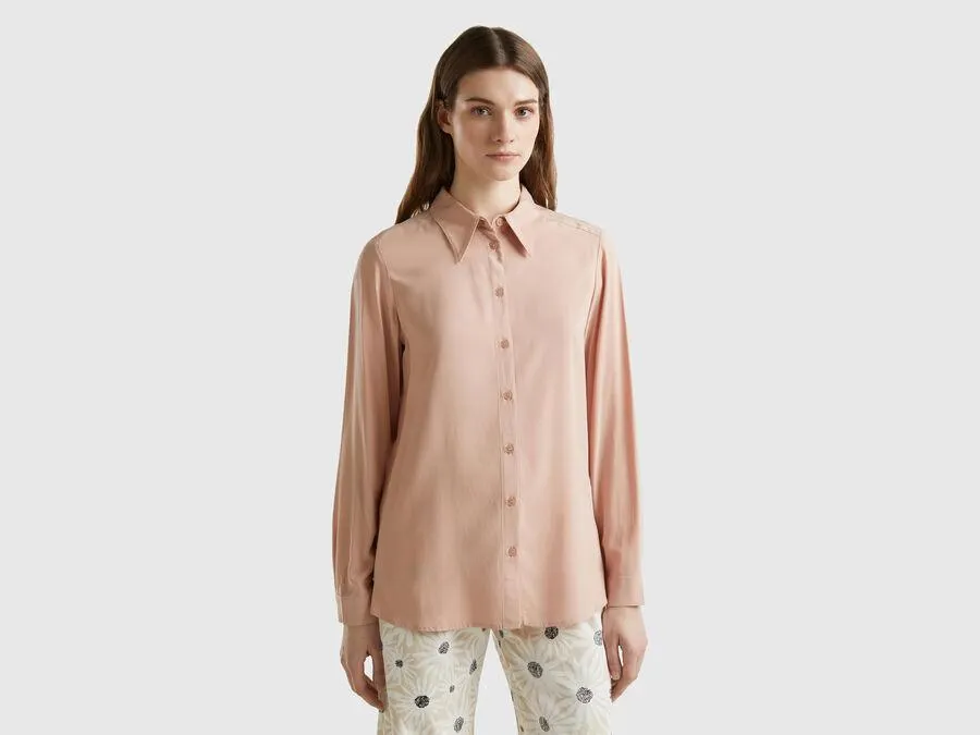 Regular-Fit-Bluse aus nachhaltiger Viskose