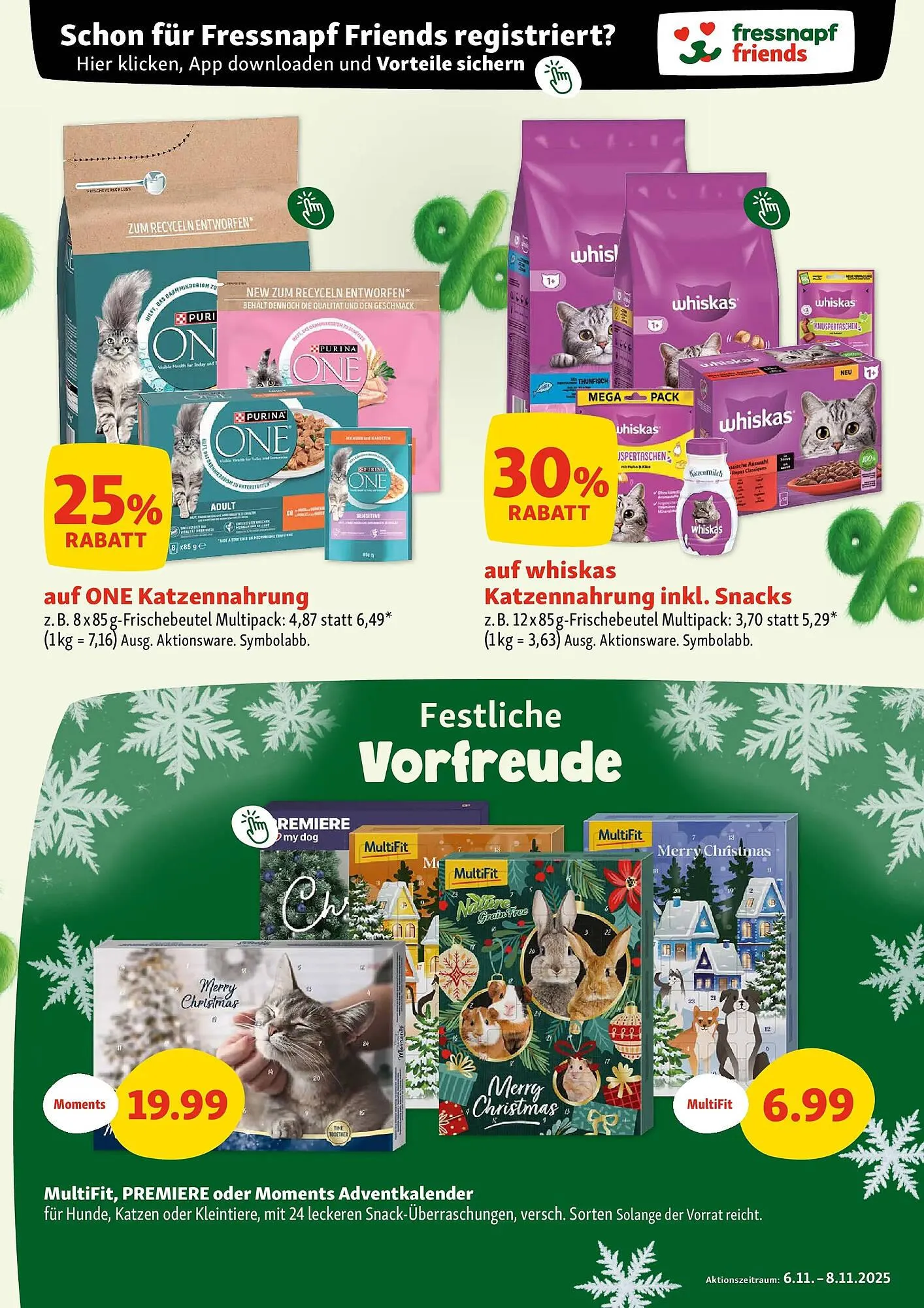 Fressnapf Flugblatt von 6. November bis 8. November 2025 - Flugblätt seite 7