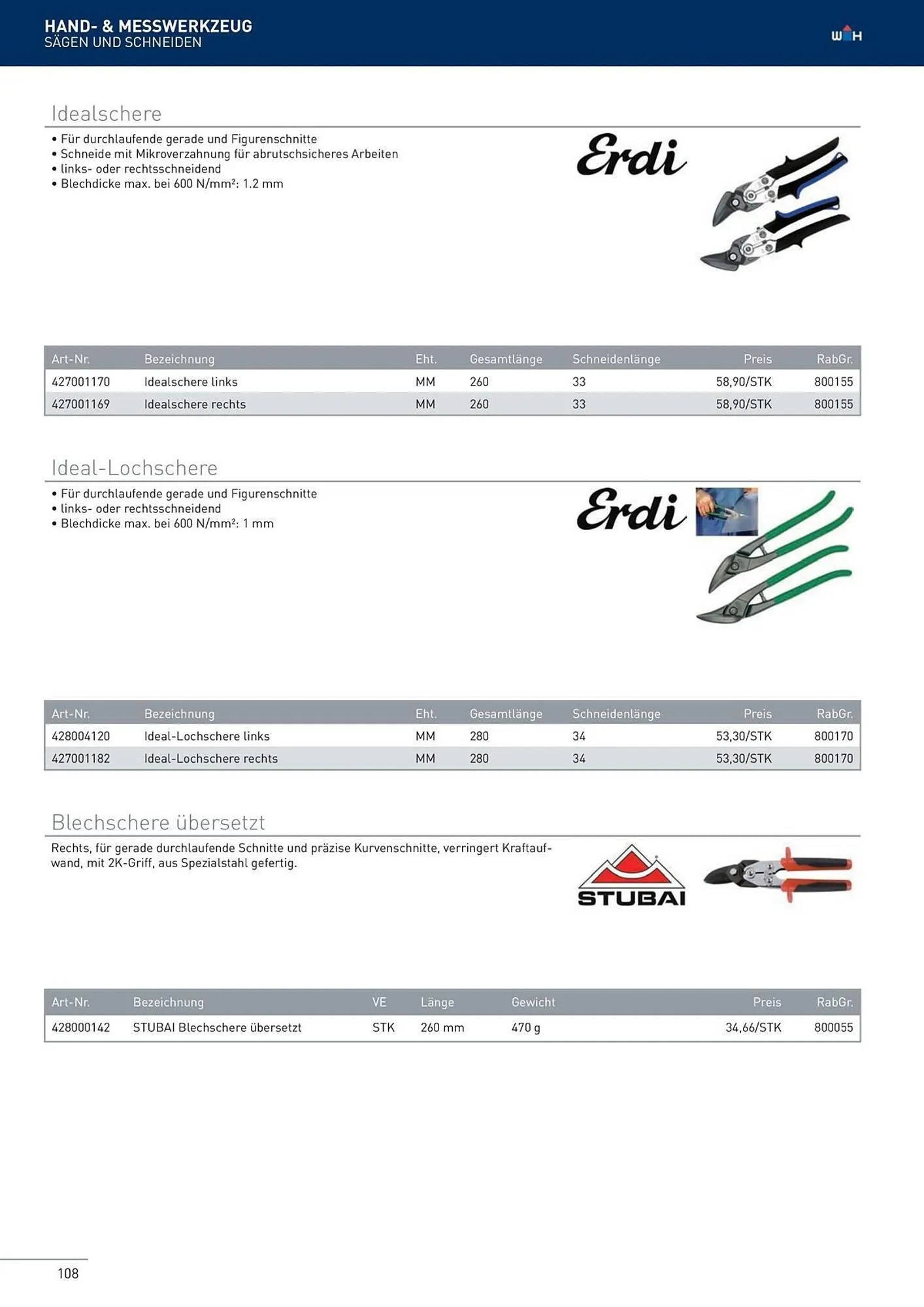 Würth Flugblatt von 22. Februar bis 31. Dezember 2024 - Flugblätt seite  108