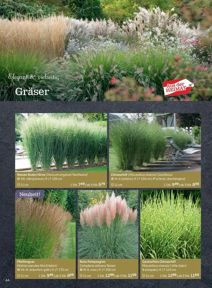 Gartencenter Jahreskatalog 2024 von 20. Mai bis 31. Dezember 2024 - Flugblätt seite  44