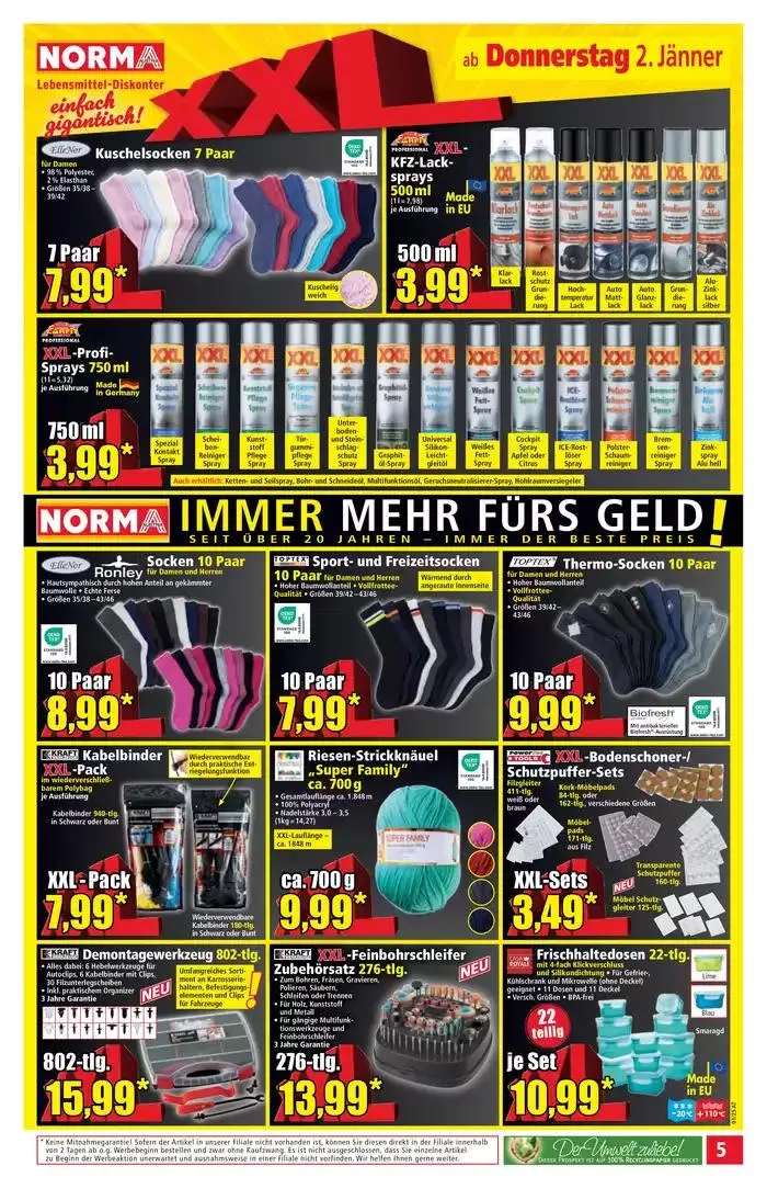 Aktuelle Deals und Angebote von 30. Dezember bis 3. Jänner 2025 - Flugblätt seite  5