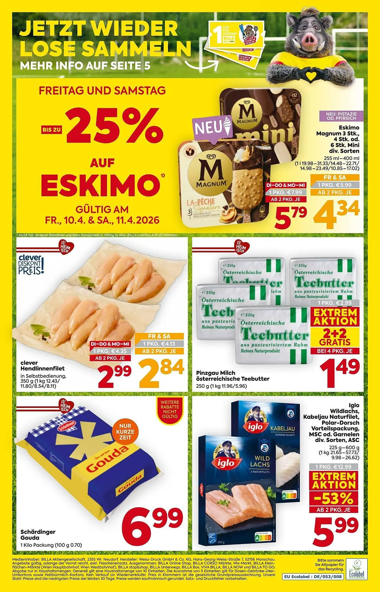 Billa Flugblatt von 7. April bis 15. April 2026 - Flugblätt seite  16