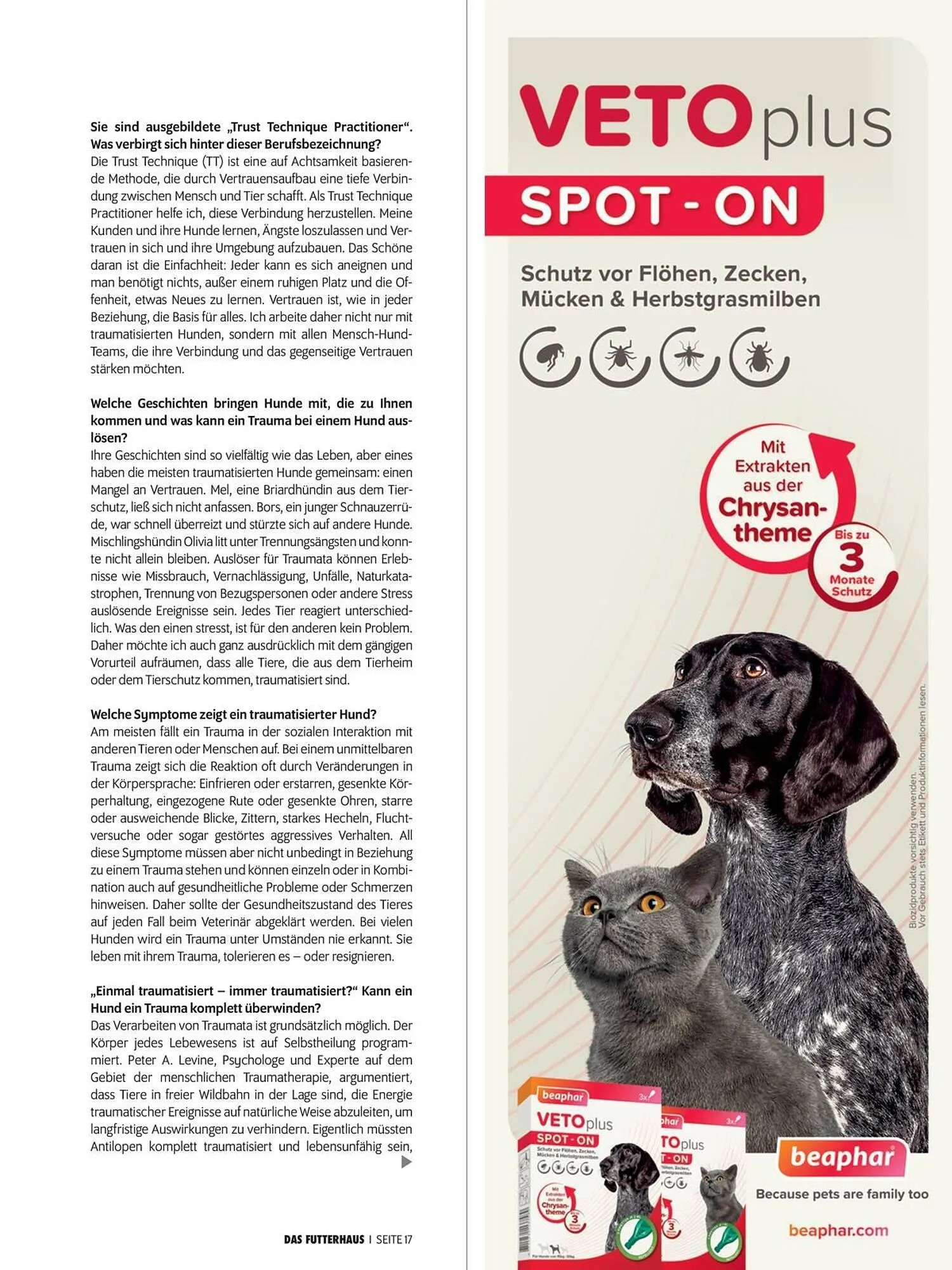 Das Futterhaus Flugblatt von 1. April bis 20. Mai 2024 - Flugblätt seite  17