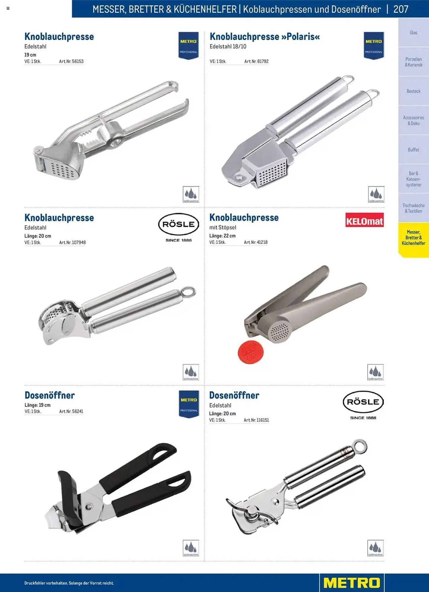 Metro Flugblatt von 2. Dezember bis 31. Dezember 2025 - Flugblätt seite  207